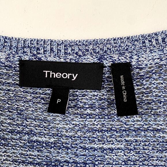 Theory Admiral Mix Scoop Neck Sweater in Prosecco Size XS - Picture 4 of 6